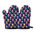 Colorful Mermaid Pattern Print Oven Mitts