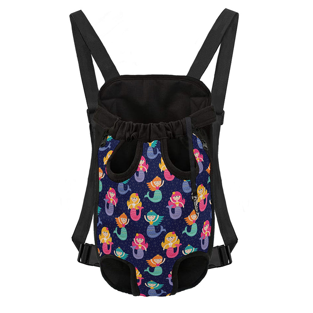 Colorful Mermaid Pattern Print Pet Carrier Backpack
