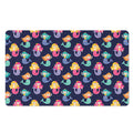Colorful Mermaid Pattern Print Polyester Doormat