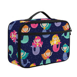 Colorful Mermaid Pattern Print Portable Lunch Bag