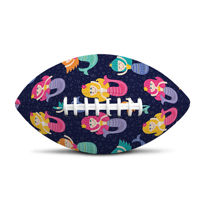 Colorful Mermaid Pattern Print Rugby Ball