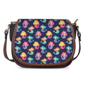 Colorful Mermaid Pattern Print Saddle Bag