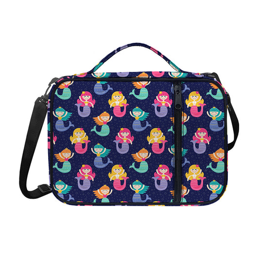 Colorful Mermaid Pattern Print Shoulder Strap Bible Bag