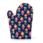 Colorful Mermaid Pattern Print Single Oven Mitt