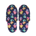Colorful Mermaid Pattern Print Slippers