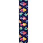 Colorful Mermaid Pattern Print Table Runner