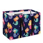 Colorful Mermaid Pattern Print Utility Tote Bag
