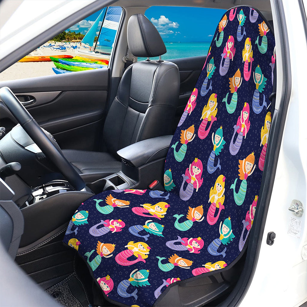 Colorful Mermaid Pattern Print Waterproof Car Seat Cover