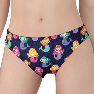 Colorful Mermaid Pattern Print Women's Panties