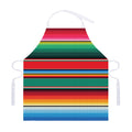 Colorful Mexican Blanket Pattern Print Adjustable Apron