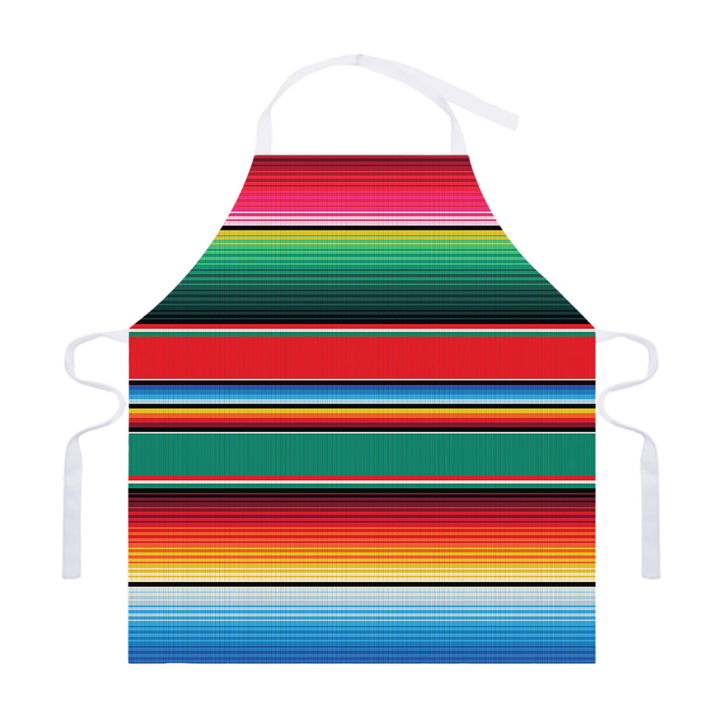 Colorful Mexican Blanket Pattern Print Adjustable Apron