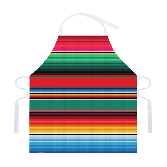 Colorful Mexican Blanket Pattern Print Adjustable Apron