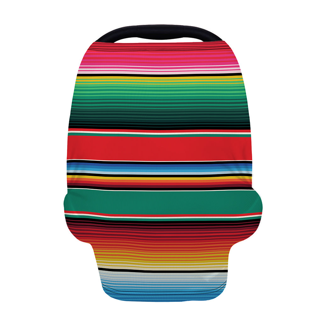 Colorful Mexican Blanket Pattern Print Baby Seat Cover