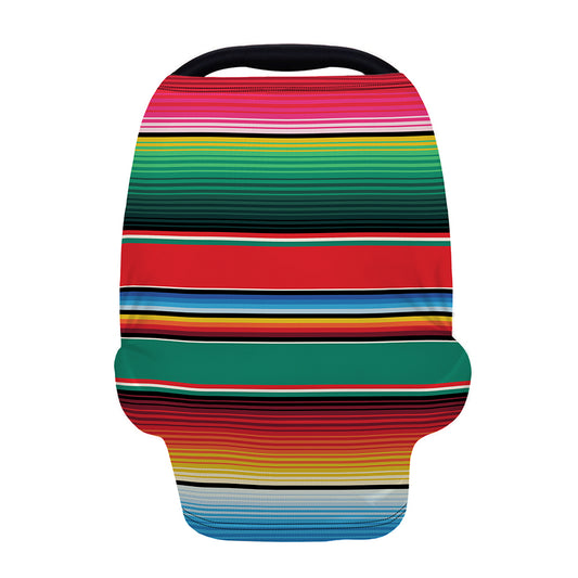 Colorful Mexican Blanket Pattern Print Baby Seat Cover