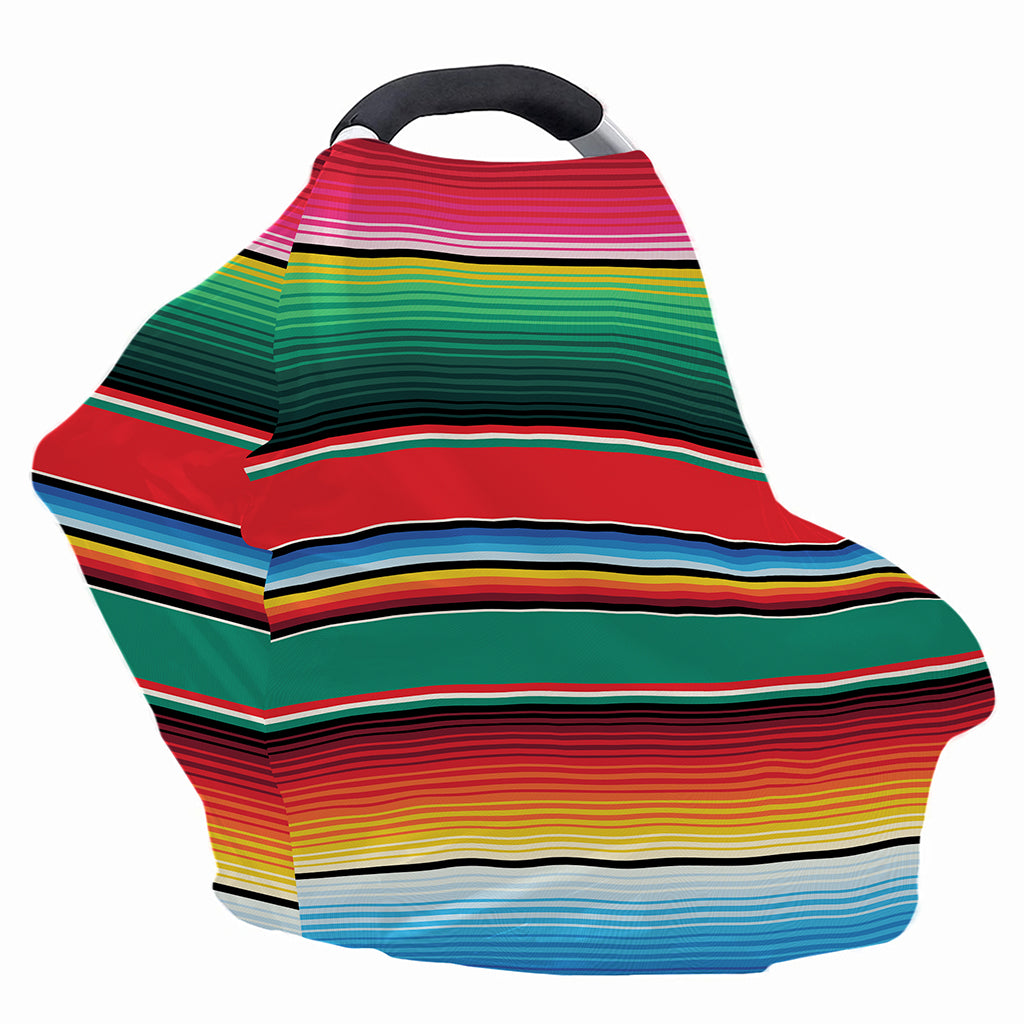 Colorful Mexican Blanket Pattern Print Baby Seat Cover