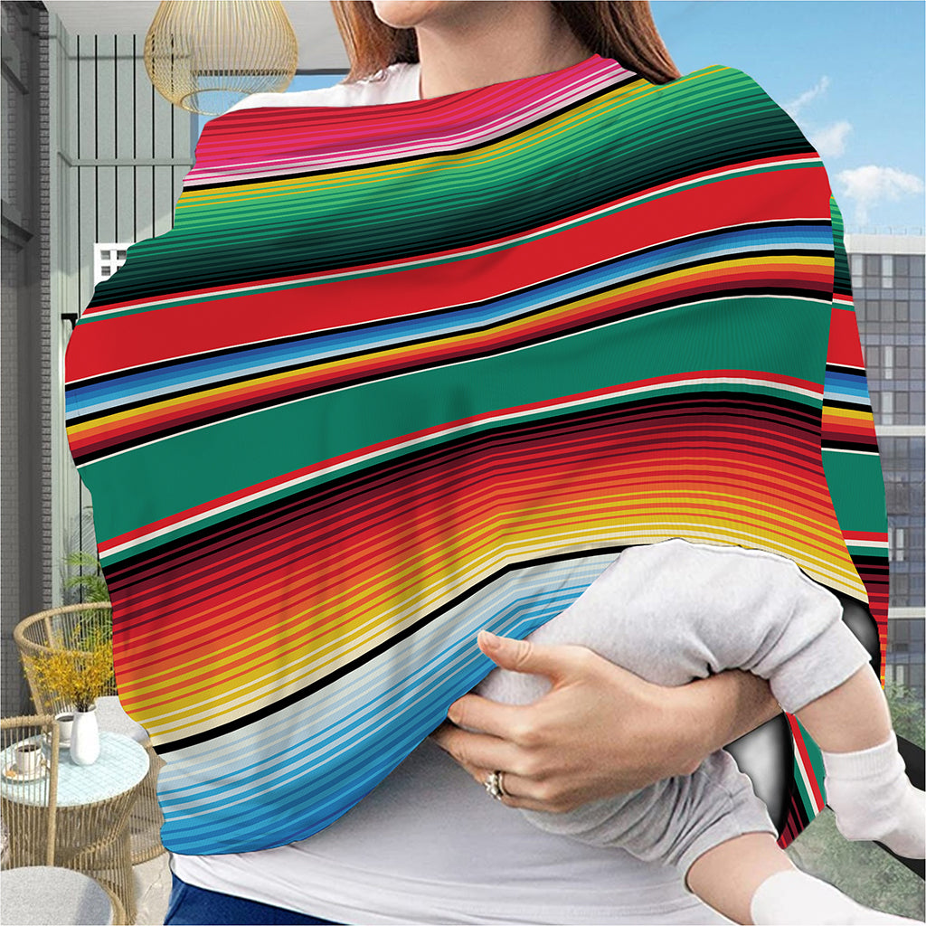 Colorful Mexican Blanket Pattern Print Baby Seat Cover