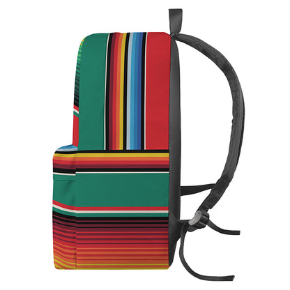Colorful Mexican Blanket Pattern Print Backpack