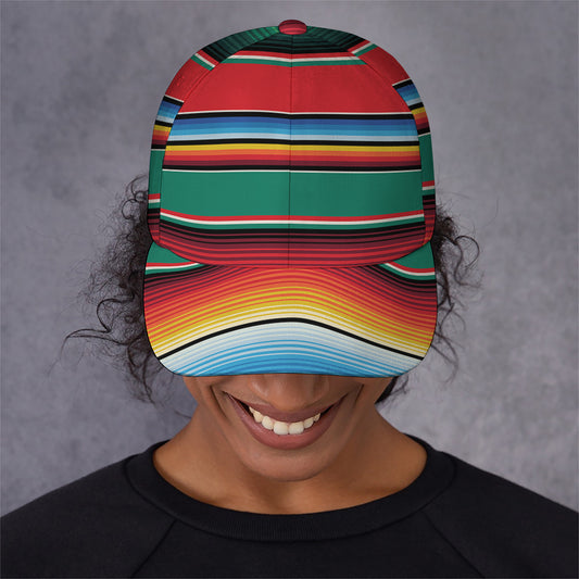 Colorful Mexican Blanket Pattern Print Baseball Cap