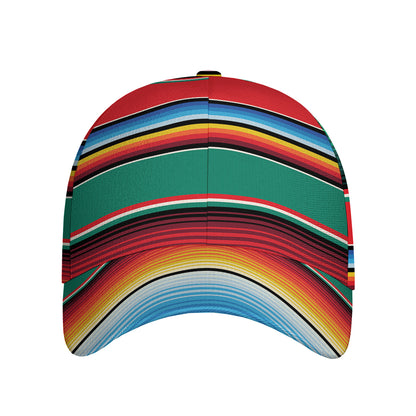 Colorful Mexican Blanket Pattern Print Baseball Cap