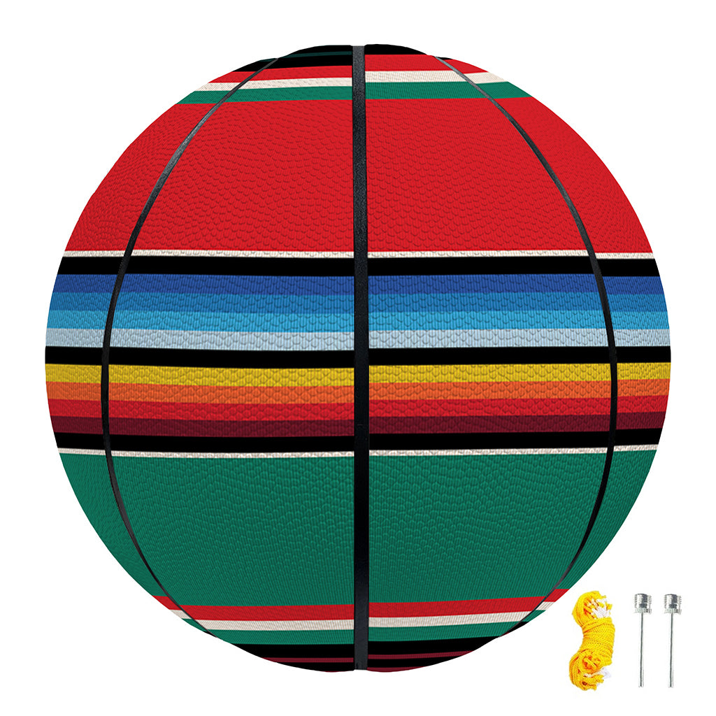 Colorful Mexican Blanket Pattern Print Basketball
