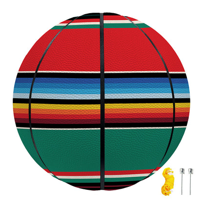Colorful Mexican Blanket Pattern Print Basketball