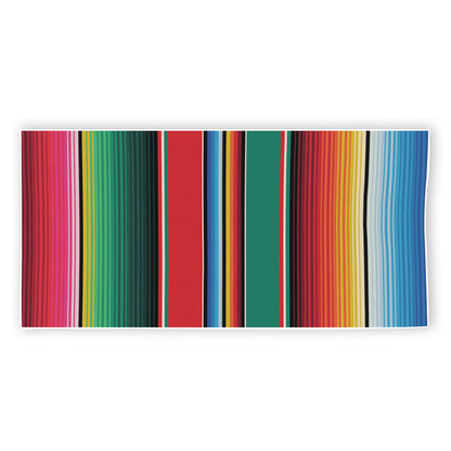Colorful Mexican Blanket Pattern Print Beach Towel
