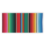 Colorful Mexican Blanket Pattern Print Beach Towel