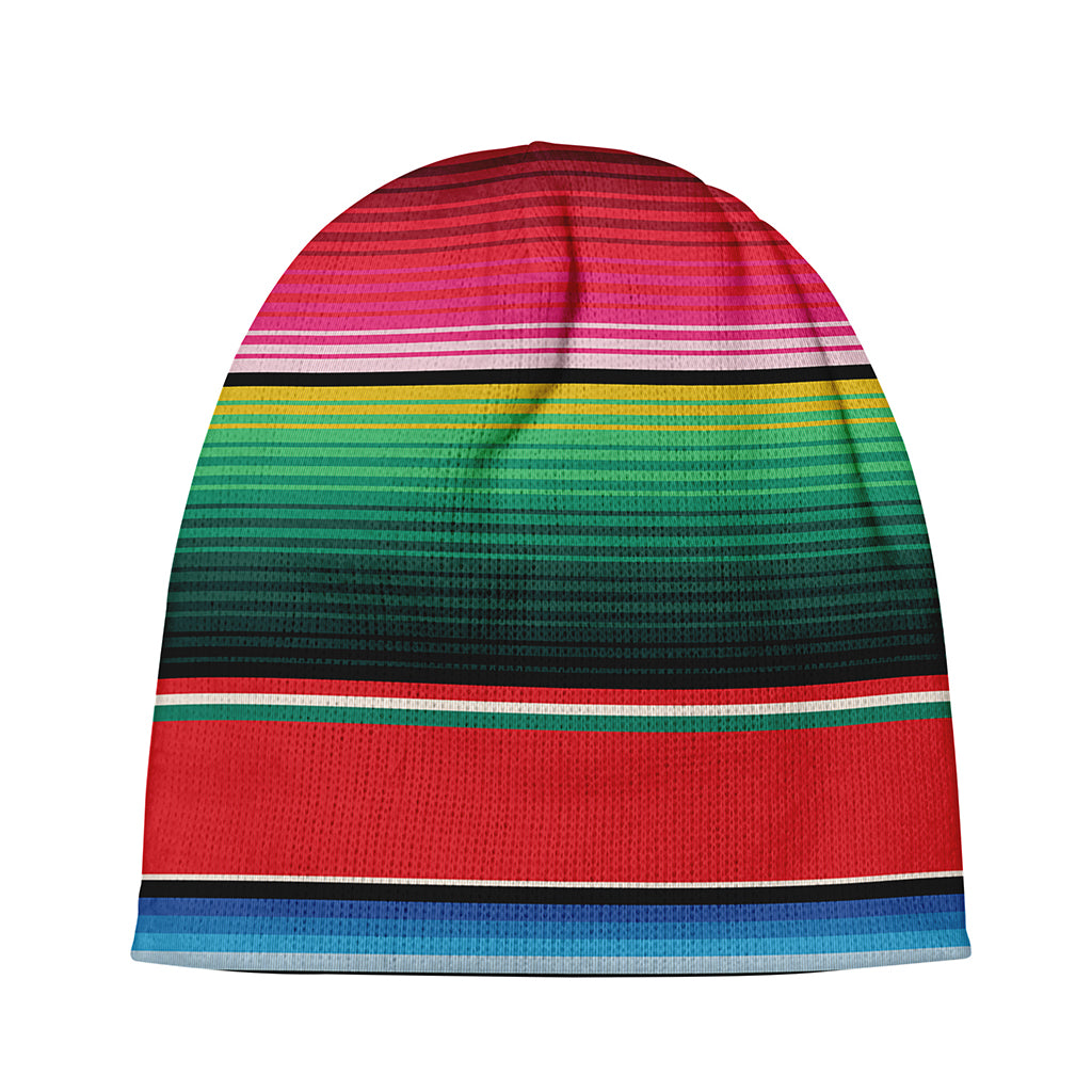Colorful Mexican Blanket Pattern Print Beanie