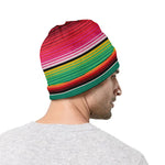 Colorful Mexican Blanket Pattern Print Beanie