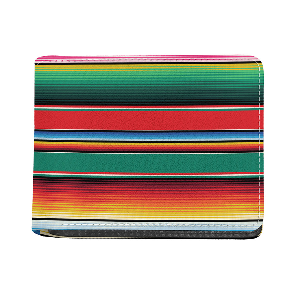 Colorful Mexican Blanket Pattern Print Bifold Wallet