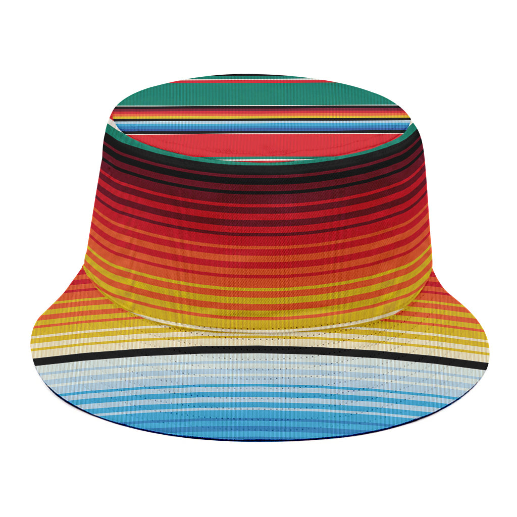 Colorful Mexican Blanket Pattern Print Bucket Hat