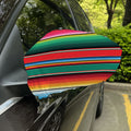Colorful Mexican Blanket Pattern Print Car Side Mirror Covers