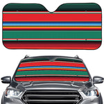 Colorful Mexican Blanket Pattern Print Car Windshield Sun Shade