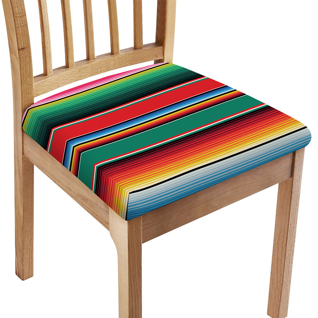 Colorful Mexican Blanket Pattern Print Chair Cushion Cover