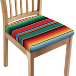 Colorful Mexican Blanket Pattern Print Chair Cushion Cover