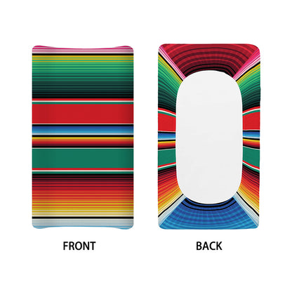 Colorful Mexican Blanket Pattern Print Changing Pad Cover