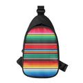 Colorful Mexican Blanket Pattern Print Sling Bag