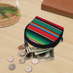 Colorful Mexican Blanket Pattern Print Coin Purse