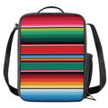 Colorful Mexican Blanket Pattern Print Crossbody Lunch Bag