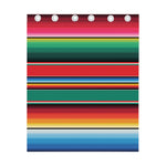 Colorful Mexican Blanket Pattern Print Curtain