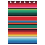 Colorful Mexican Blanket Pattern Print Curtain