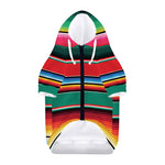 Colorful Mexican Blanket Pattern Print Dog Zip Up Hoodie
