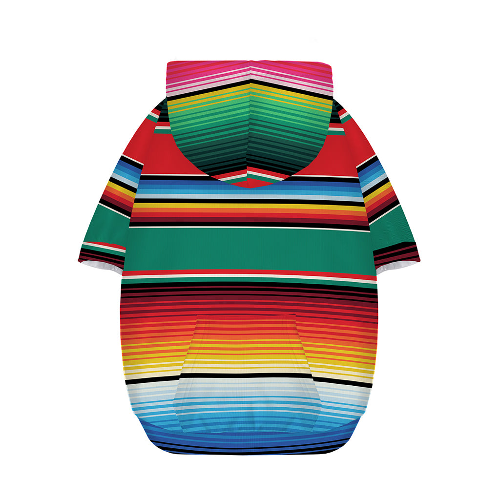 Colorful Mexican Blanket Pattern Print Dog Zip Up Hoodie
