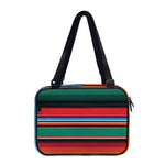 Colorful Mexican Blanket Pattern Print Double Strap Bible Bag