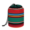 Colorful Mexican Blanket Pattern Print Drawstring Makeup Bag