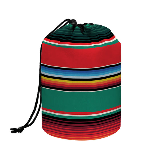 Colorful Mexican Blanket Pattern Print Drawstring Makeup Bag