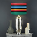 Colorful Mexican Blanket Pattern Print Drum Lamp Shade