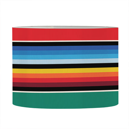 Colorful Mexican Blanket Pattern Print Drum Lamp Shade