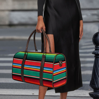 Colorful Mexican Blanket Pattern Print Duffle Bag