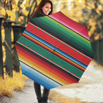 Colorful Mexican Blanket Pattern Print Foldable Umbrella